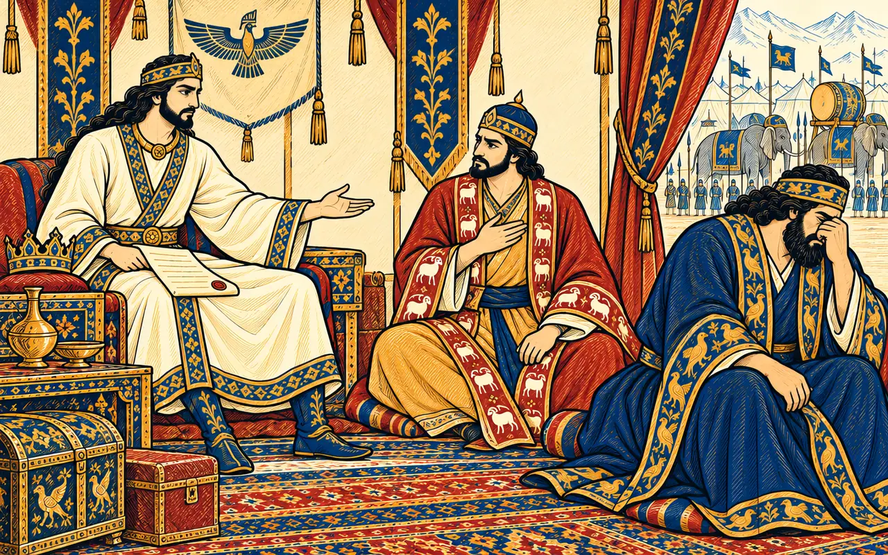 Siavash Gives the Army to Bahram