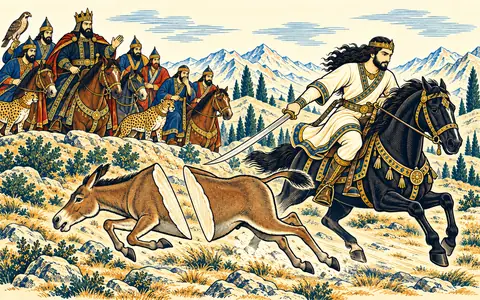 Siavash Cleaves the Wild Ass