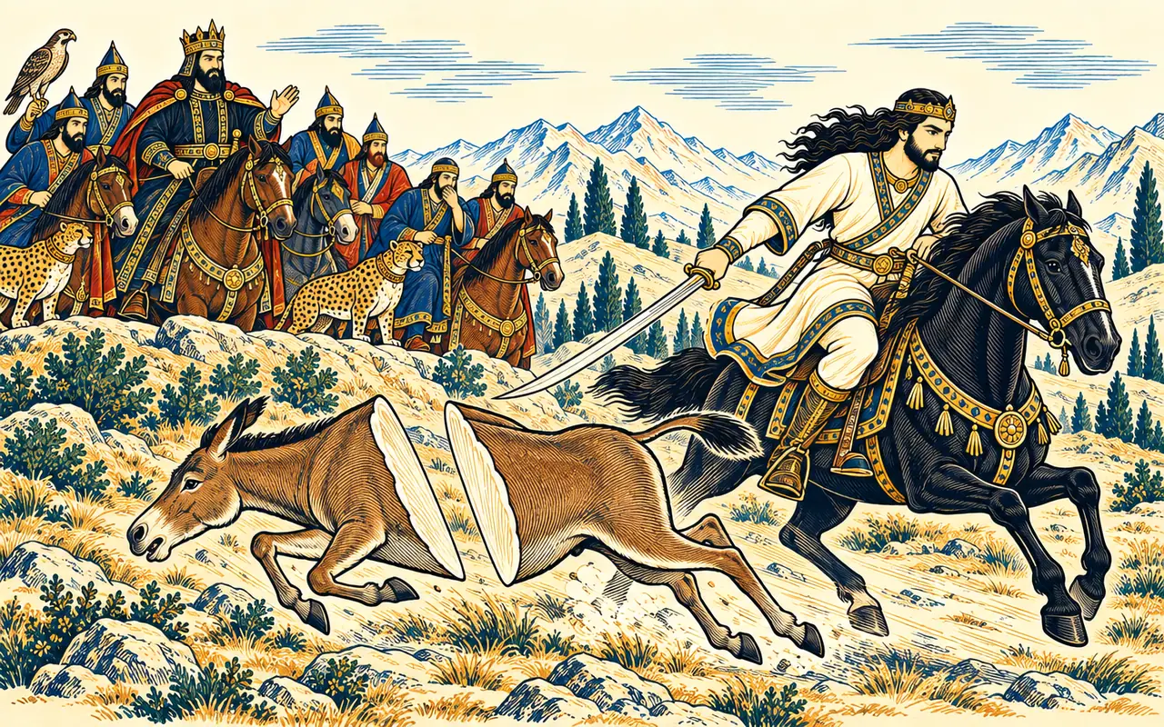 Siavash Cleaves the Wild Ass
