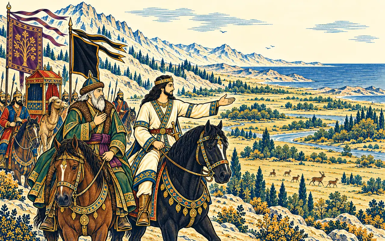 Siavash Chooses the Site for a City