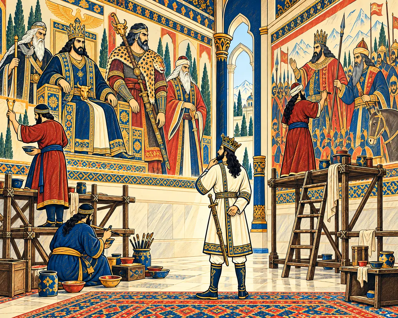 Siavash Paints the Halls of Siavash-Gard