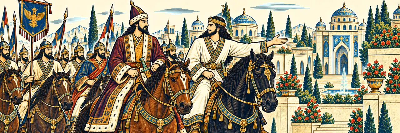 Siavash Shows Garsivaz His City