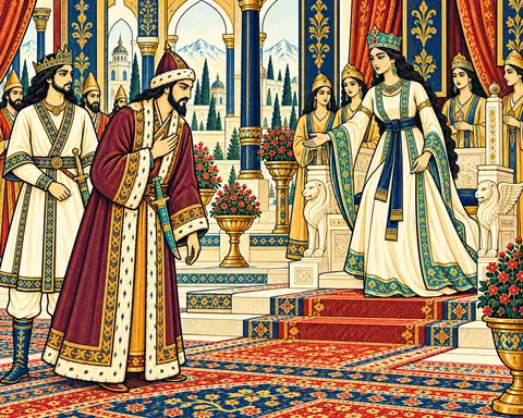 Garsivaz Sees Farangis Enthroned