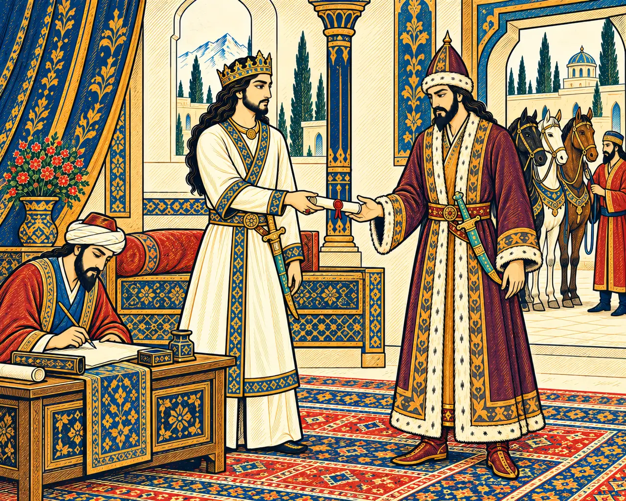 Siavash Seals the Fatal Letter