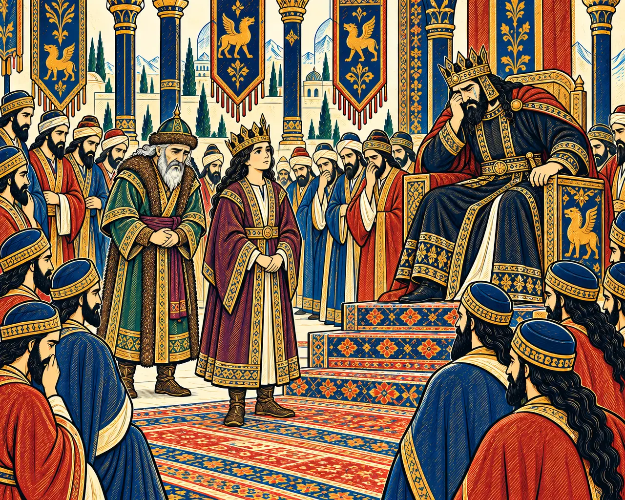 Khosrow Before Afrasiab