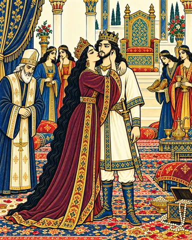 Sudabeh Rises to Embrace Siavash