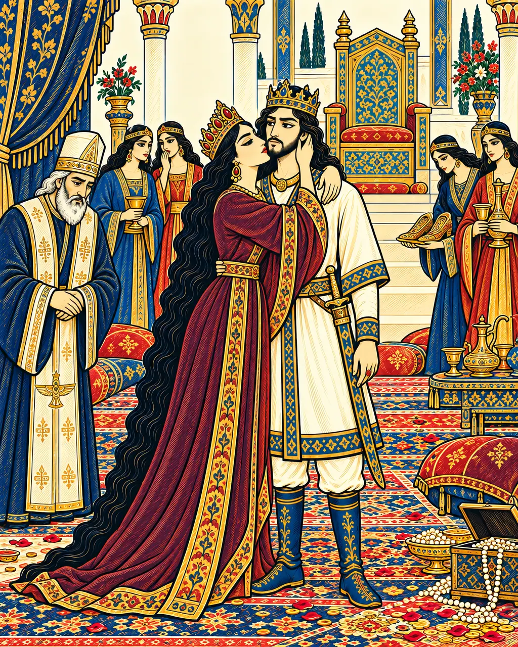 Sudabeh Rises to Embrace Siavash