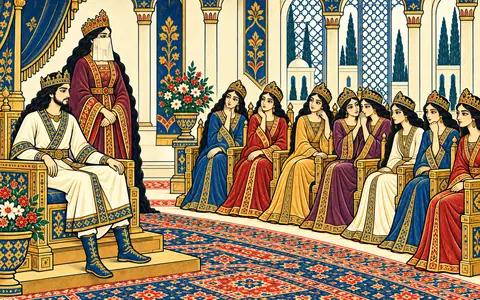Sudabeh Displays the Maidens