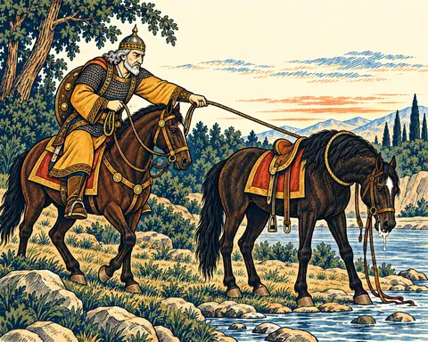 Gorgin Finds Bijan's Riderless Horse