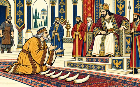 Gorgin Lays the Boar Tusks before Khosrow