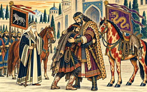 Giv Meets Rostam at Zal's Palace