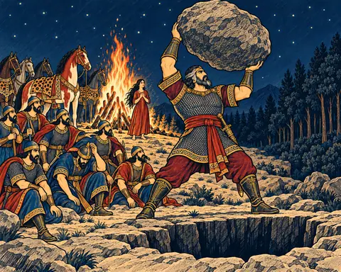 Rostam Hurls Akvan's Stone