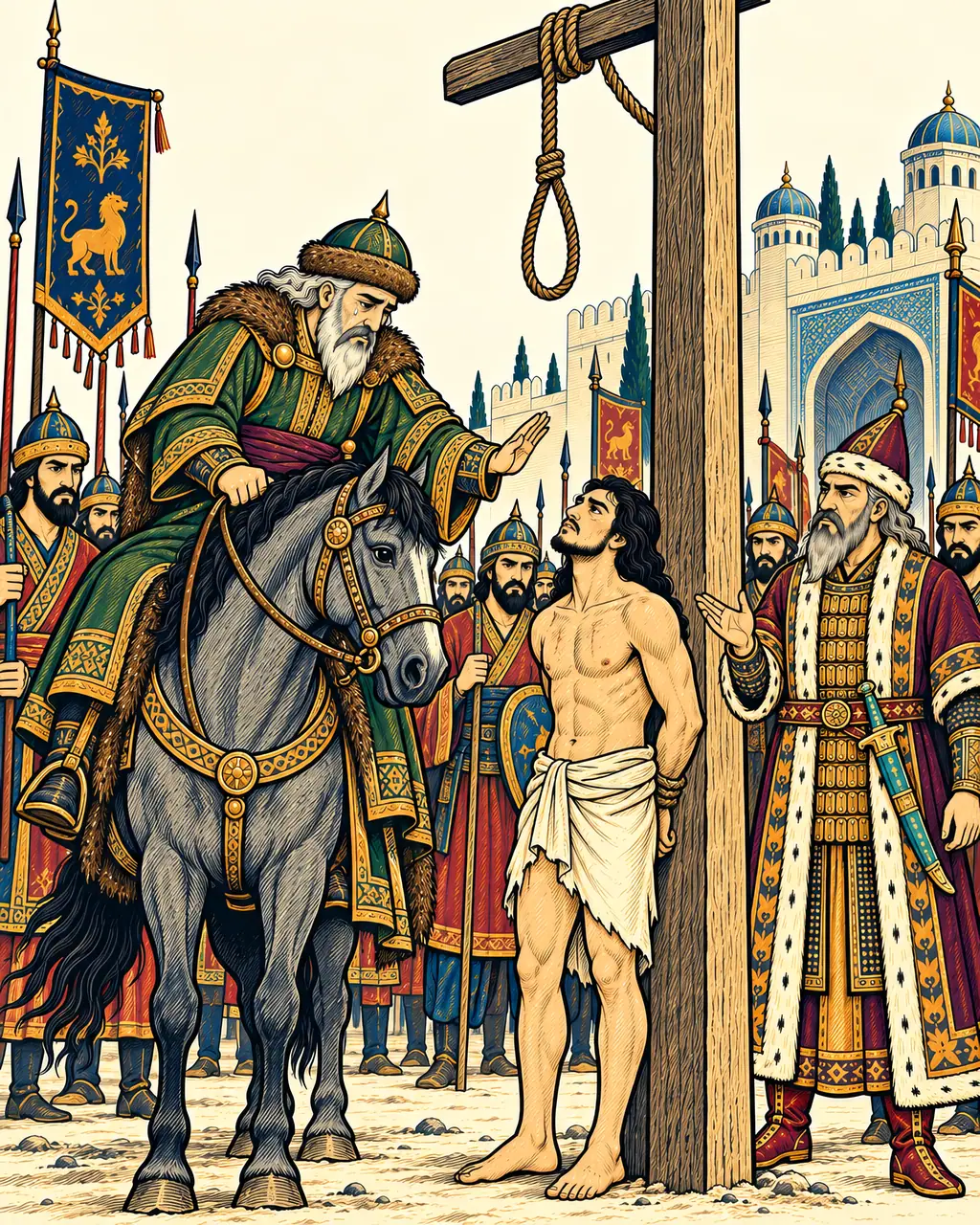 Piran Finds Bijan beneath the Gibbet