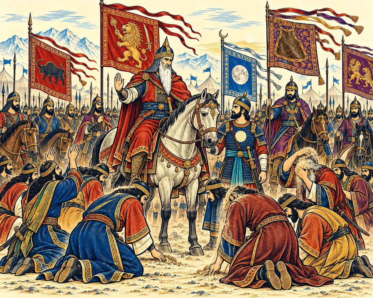 The Army Weeps as Gudarz Rides Out