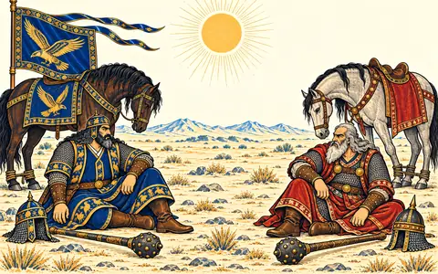 Zangeh and Awkhast Rest in the Heat
