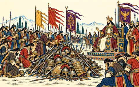 The Turks Heap Their Arms