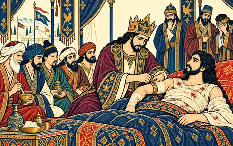 Khosrow Binds the Healing Amulet