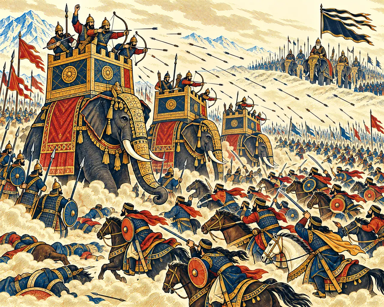 The Turks Storm the Elephant Towers