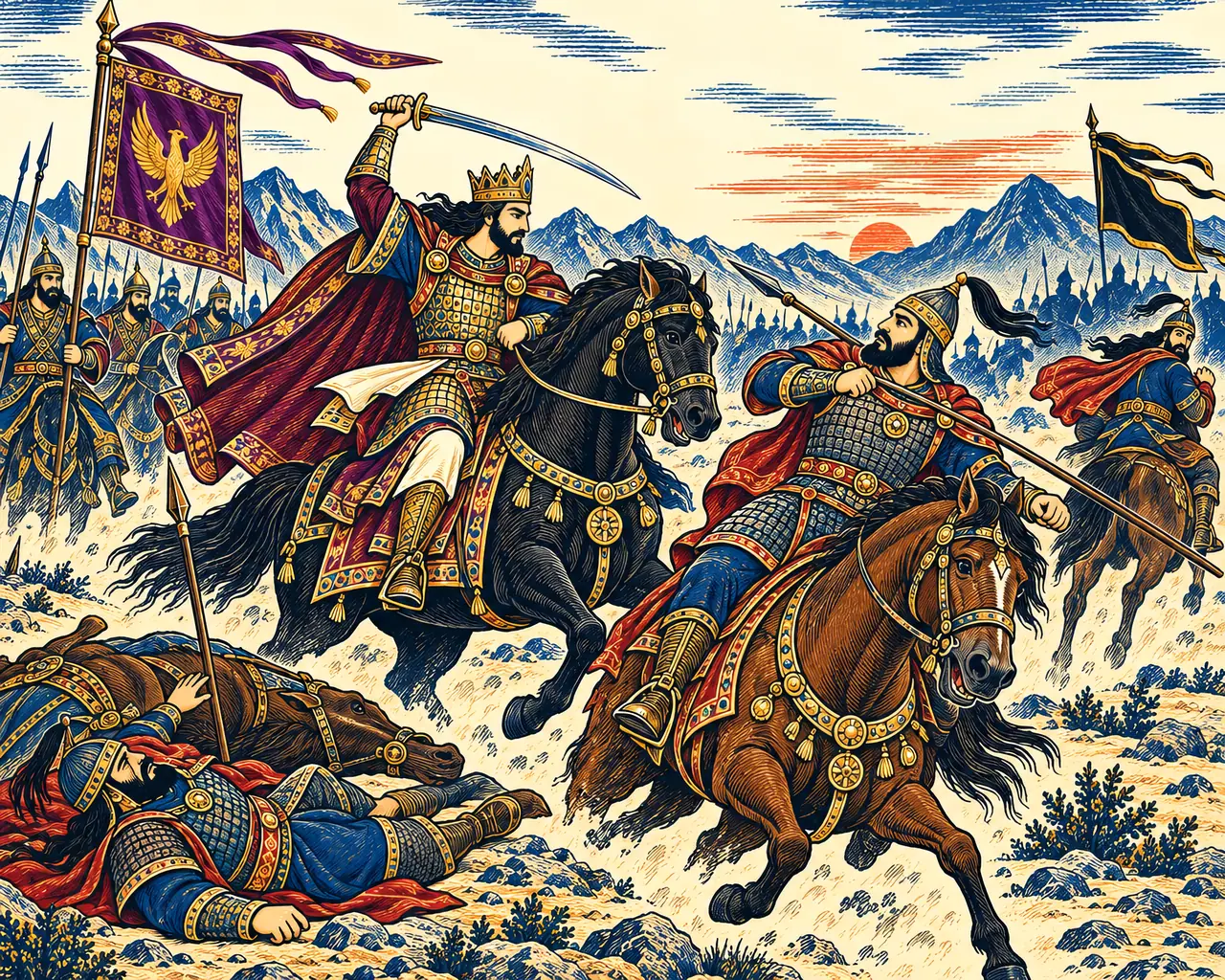 Khosrow Strikes Down King Ila