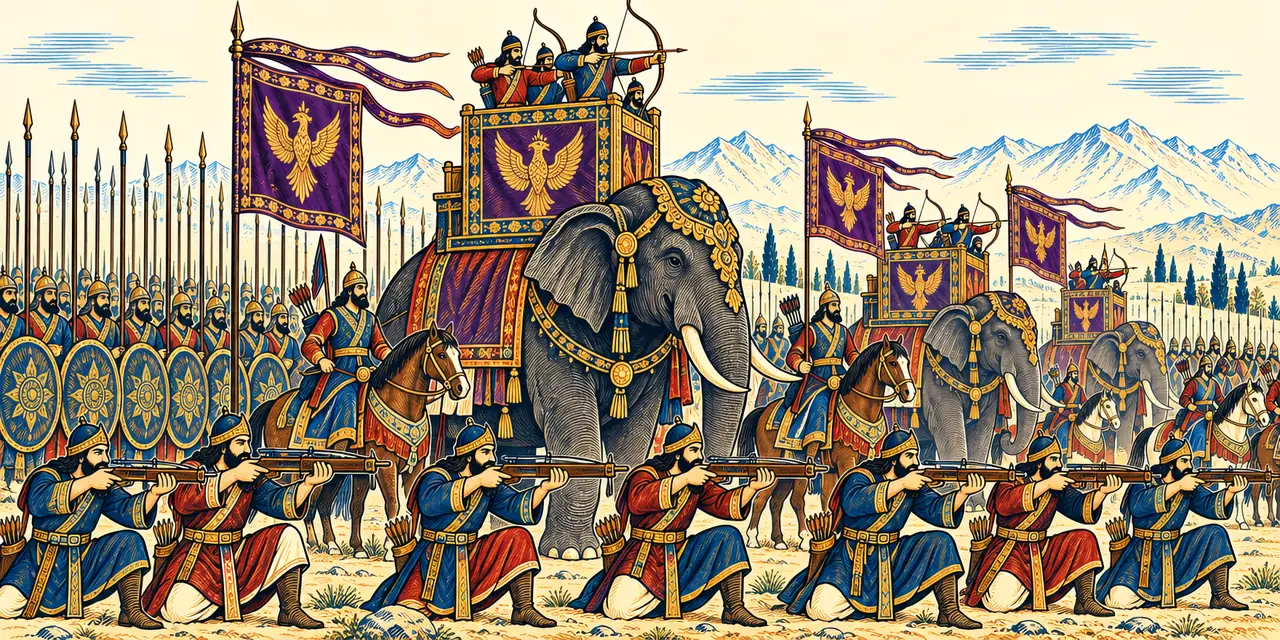Towered Elephants Before the Center