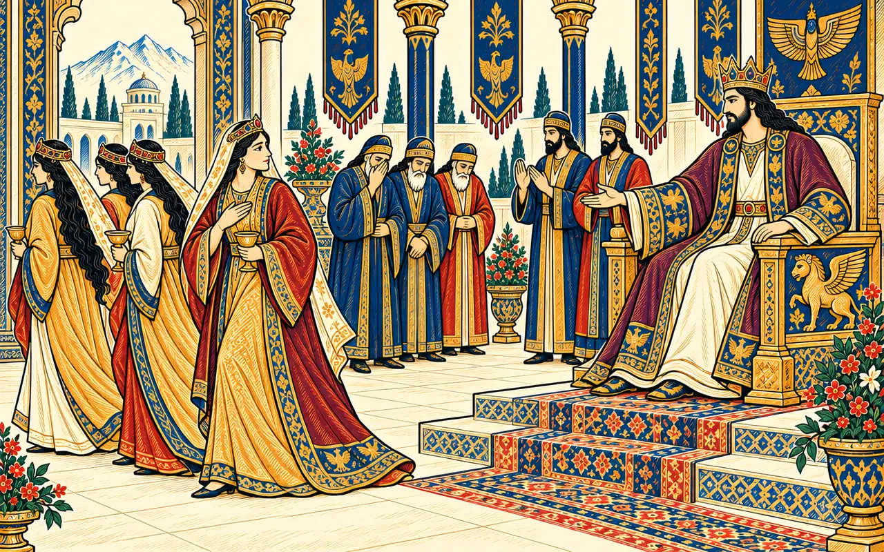 Khosrow Sends the Women Home