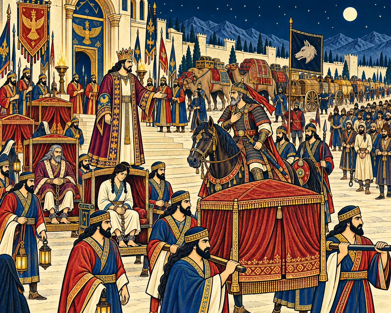 The Captives Sent to Kavus