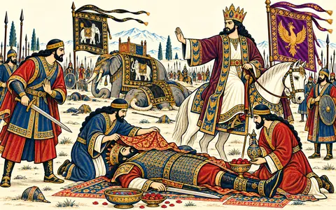 Khosrow Honours the Fallen King of Makran