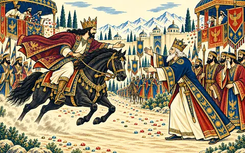 Khosrow Rides to His Grandfather