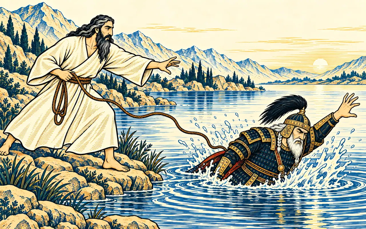 Afrasiab Slips into the Lake