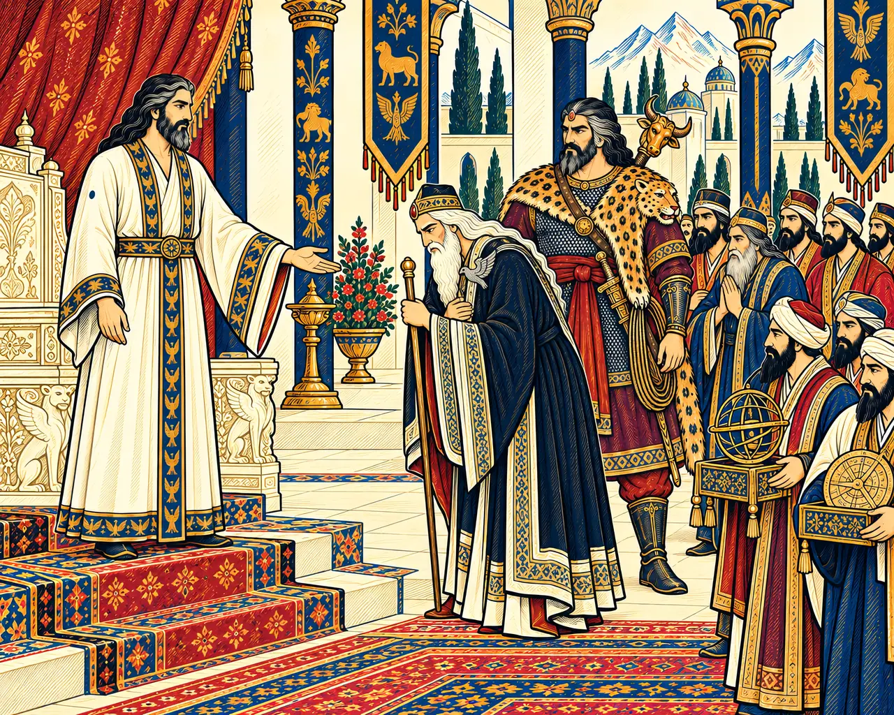 Khosrow Rises to Greet Zal