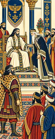 Khosrow Seats Zal Beside Him