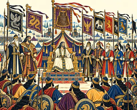 The Shah Enthroned Amid the Royal Camp