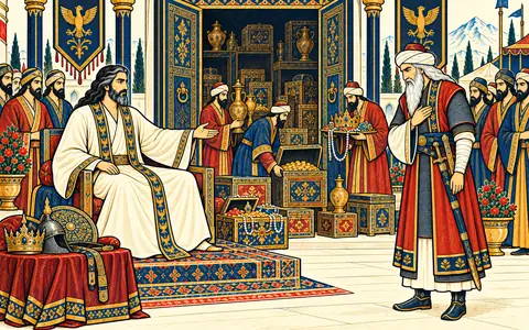 The Bareheaded Shah Opens His Treasury