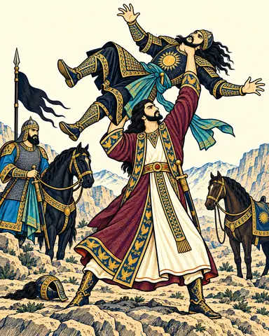Khosrow Hurls Shideh Down