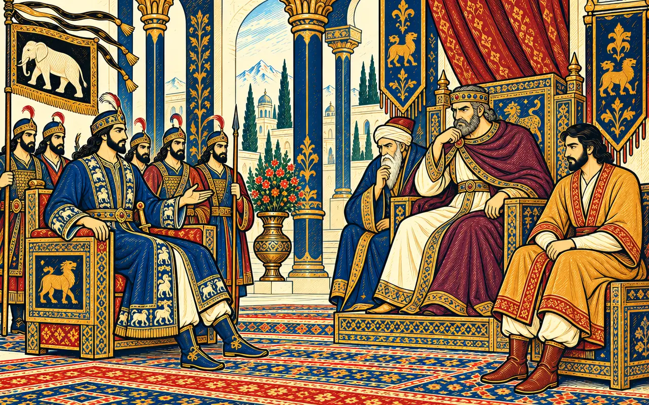 Zarir Before Caesar, Goshtasb Silent