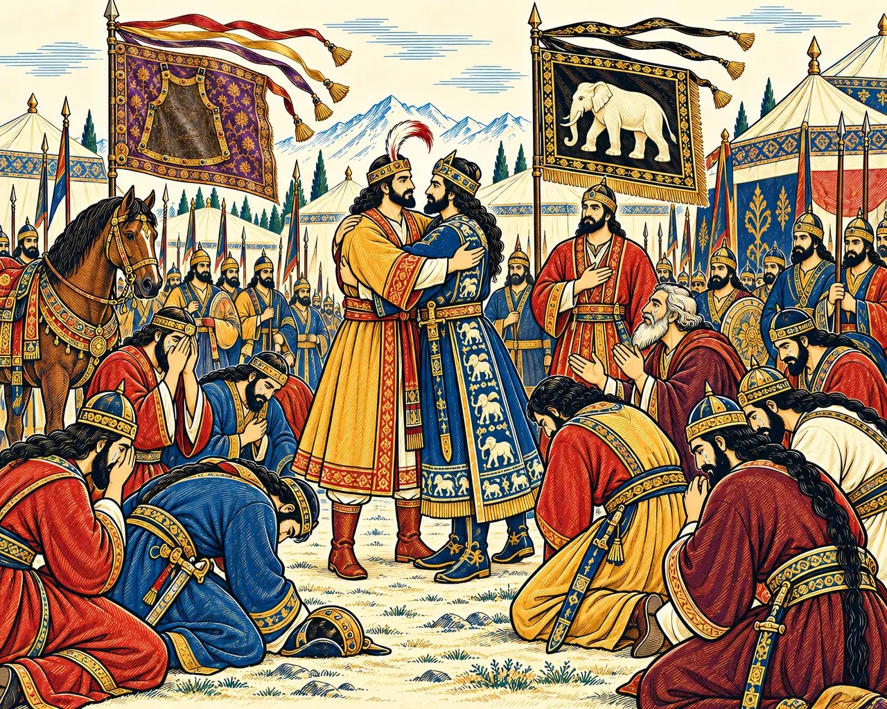 The Iranians Kneel to Goshtasb
