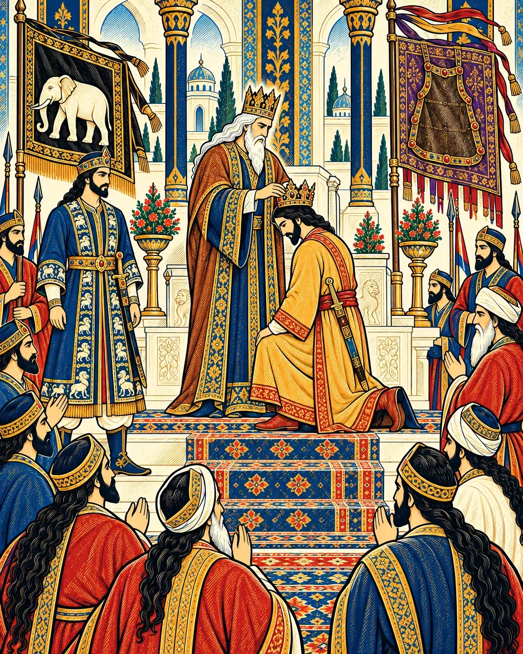 Lohrasp Crowns His Returned Son