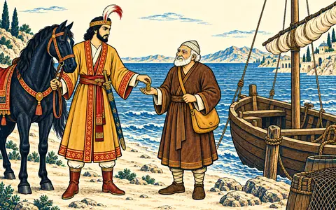 Hishvi Ferries the Prince to Rum