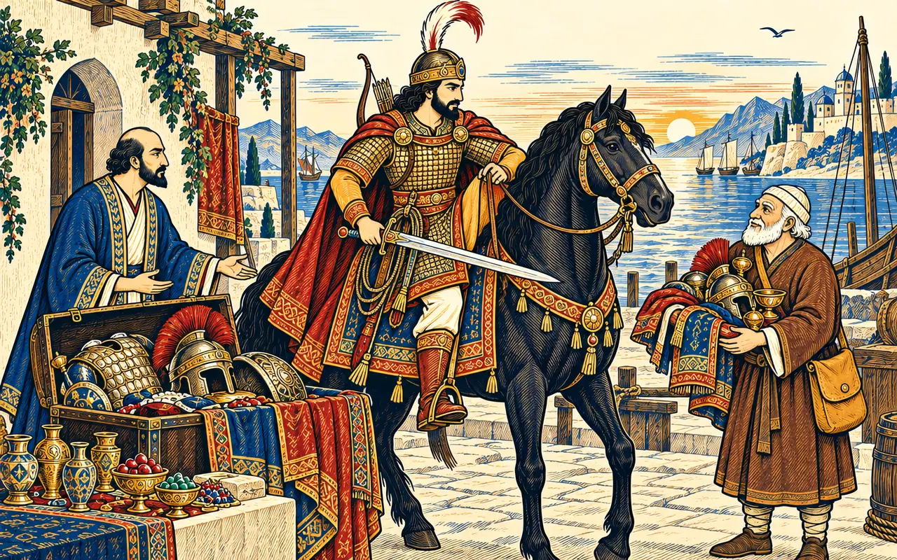Goshtasb Takes Salm's Sword