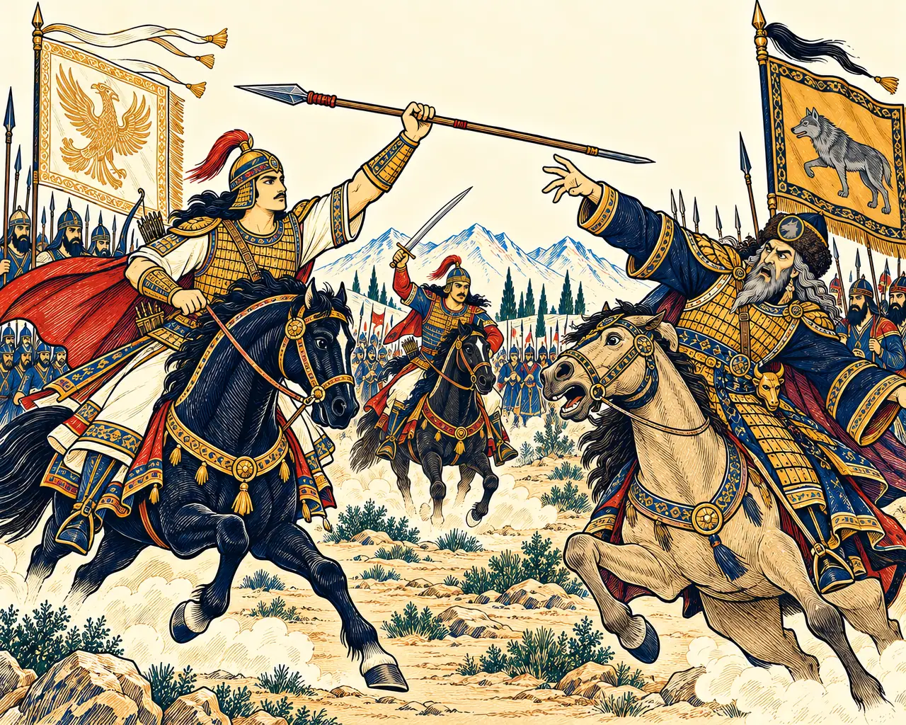 Esfandiyar Catches the Poisoned Javelin