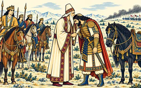 Jamasp Meets Esfandiyar at the Hunt
