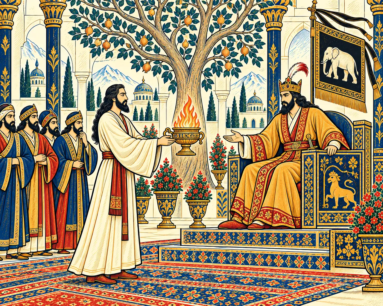 Zardosht Brings the Censer of Fire