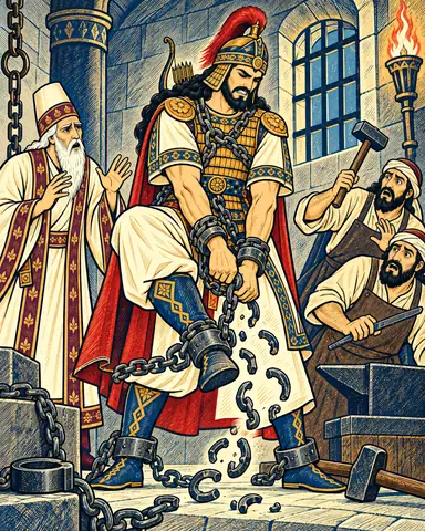 Esfandiyar Breaks His Own Fetters