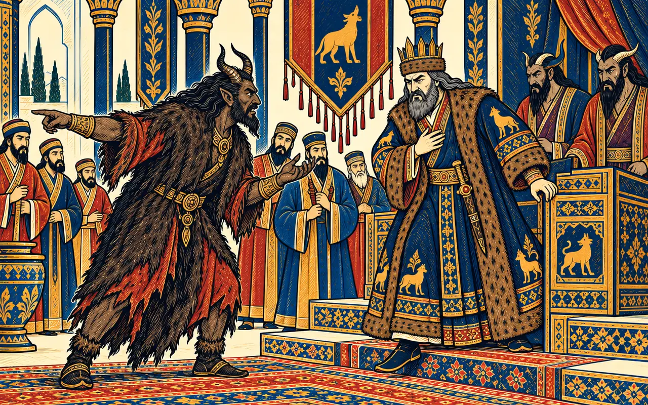 A Div Brings Word to Arjasp