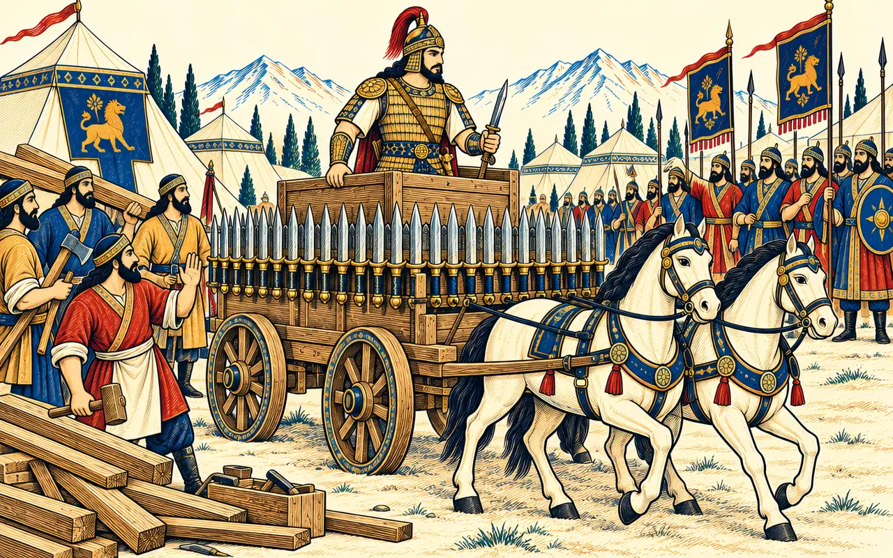 The Sword-Bladed Carriage Is Tested