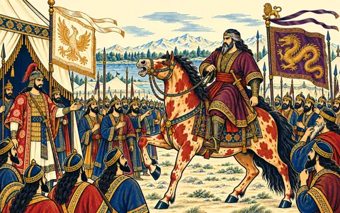 Rostam Rides Into the Camp
