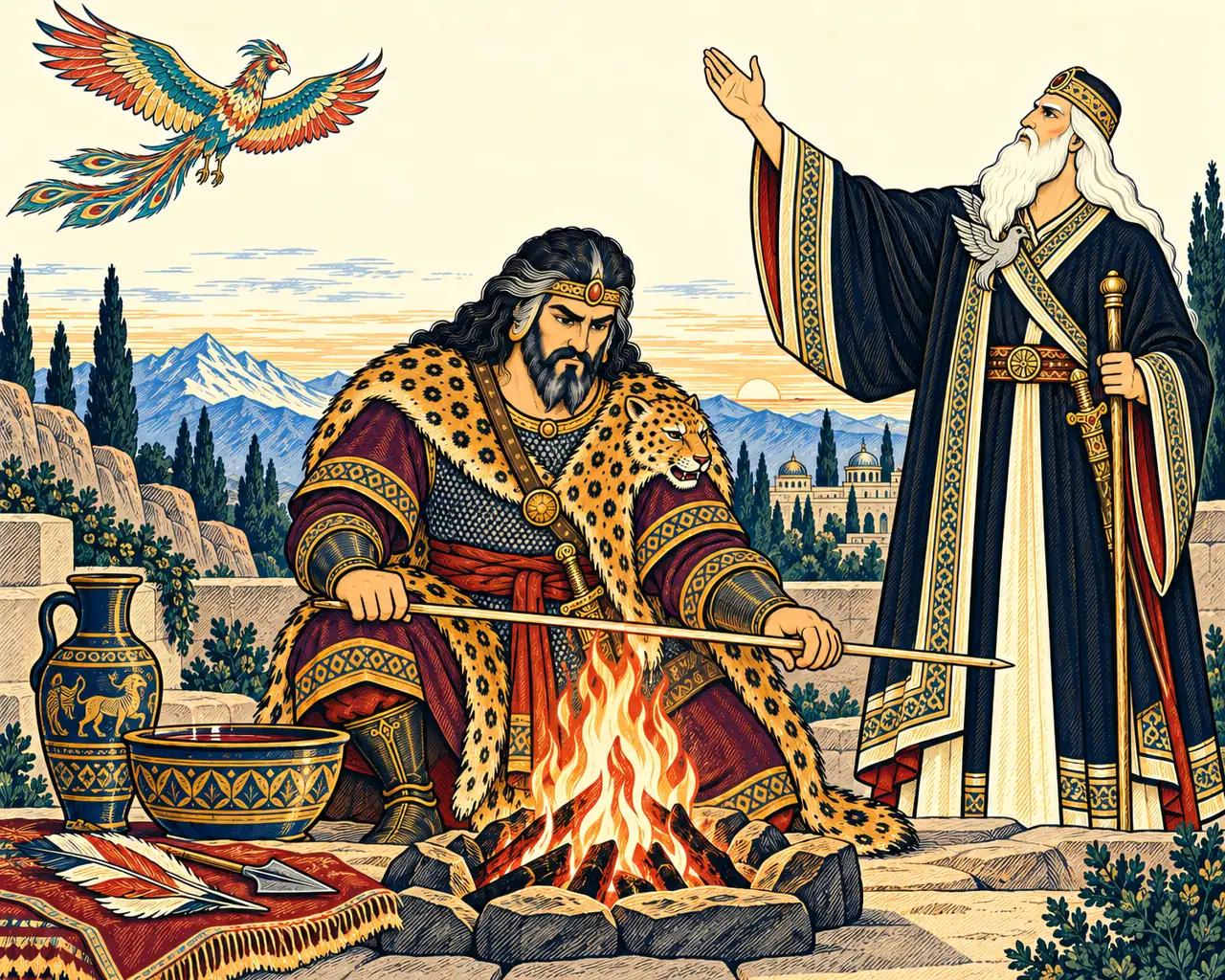 Rostam Fashions the Tamarisk Arrow