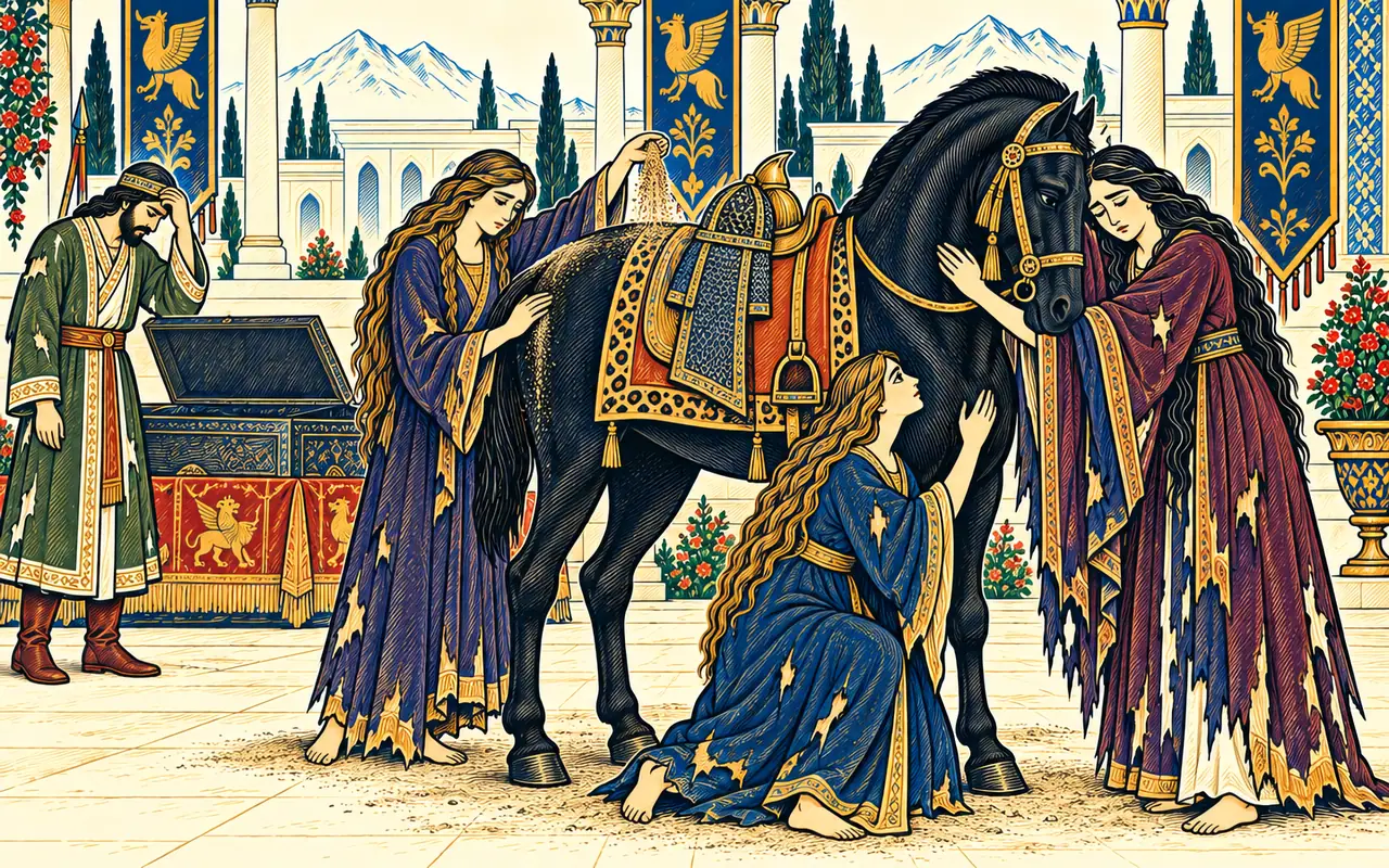 The Women Mourn at the Black Steed