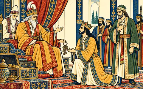 Goshtasb Gives Bahman the Keys