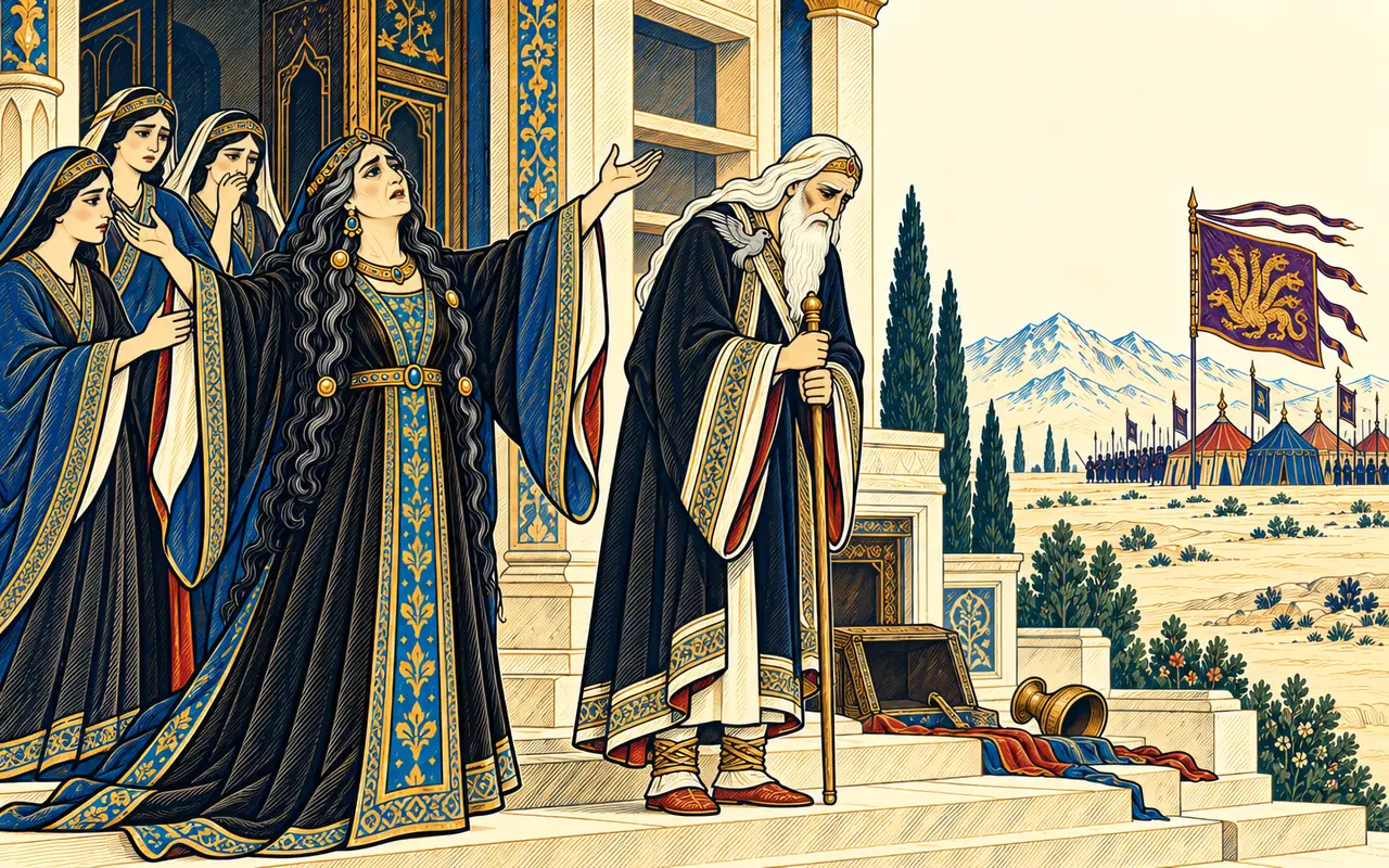 Rudabeh Laments at Zal's Return
